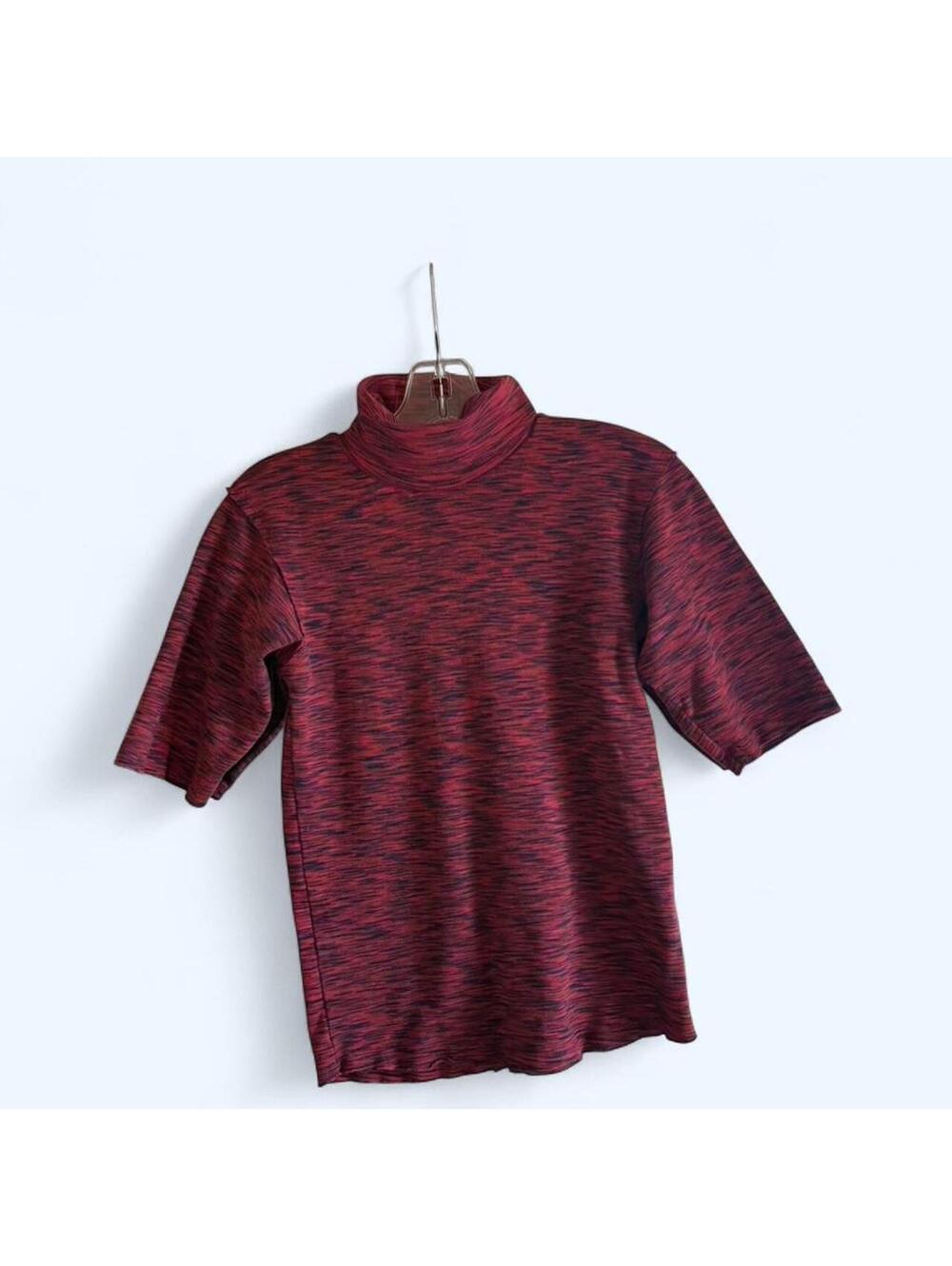 Free People red and blue turtleneck shortsleeve in perfect condition